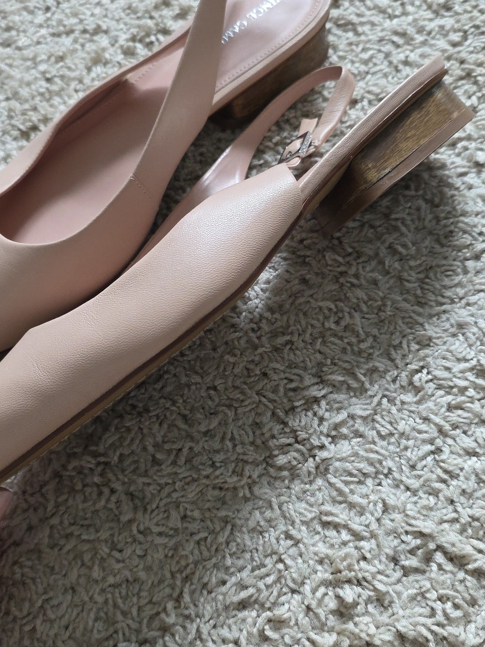 Vince Camuto Leather Slingback Flats - Jesander - Picture 4 of 4